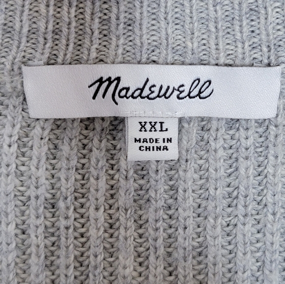Madewell | Autumnal Striped Thompson Pocket Pullover Size XXL - Picture 2 of 6